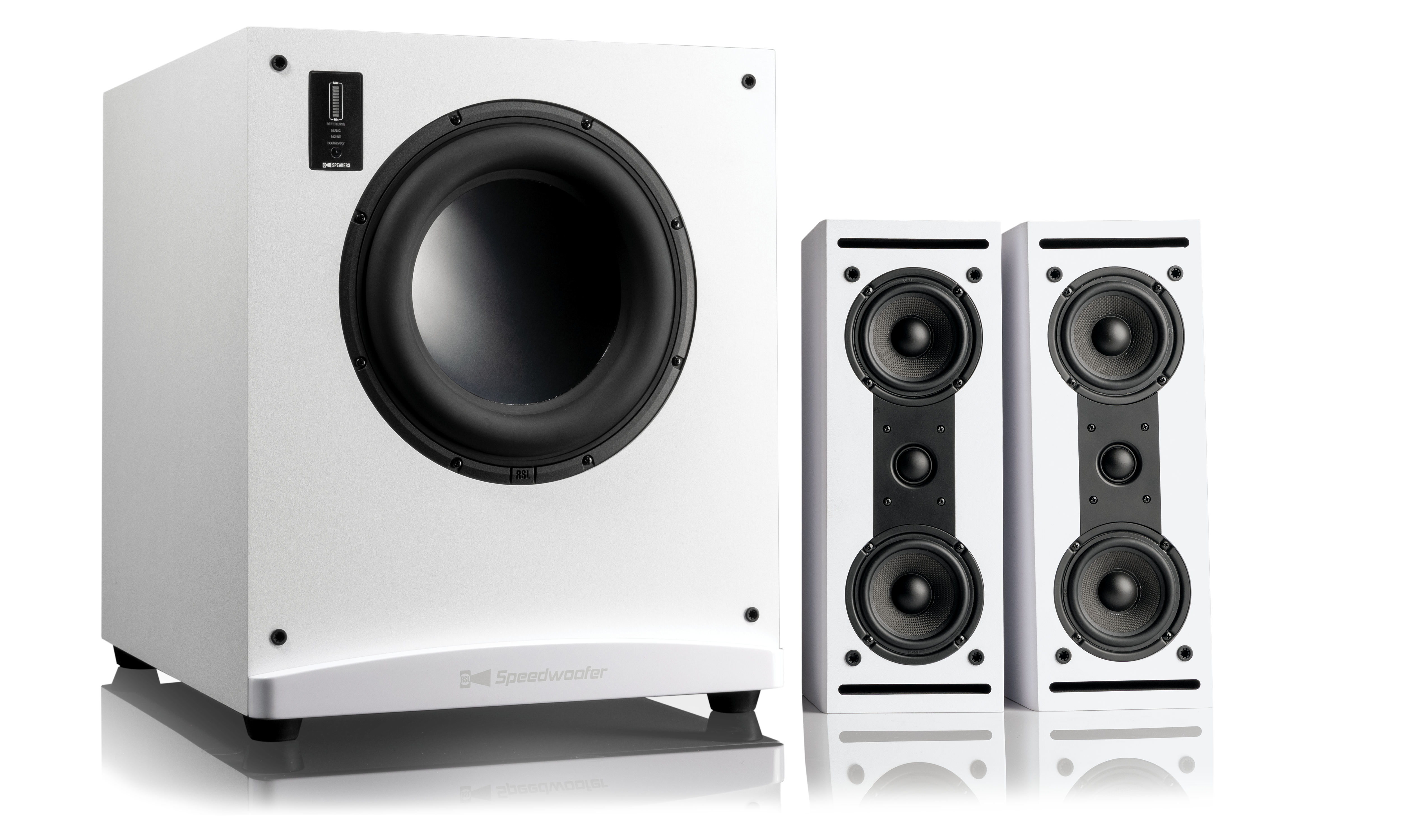 12S CG23M 2.1 STEREO SYSTEM - WHITE – Rogersound Labs