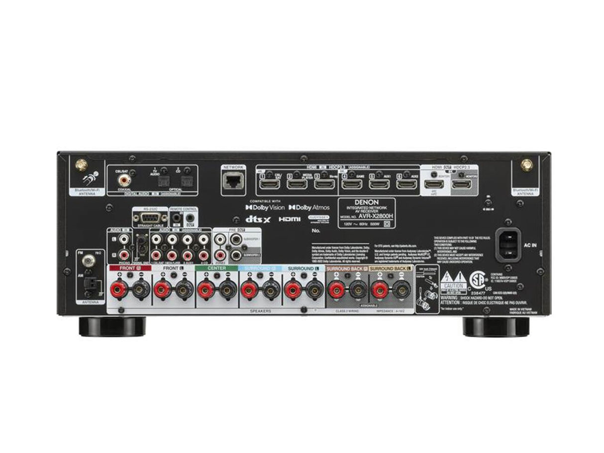 Denon AVR-X2800H (7.2 Ch. 95W 8K)