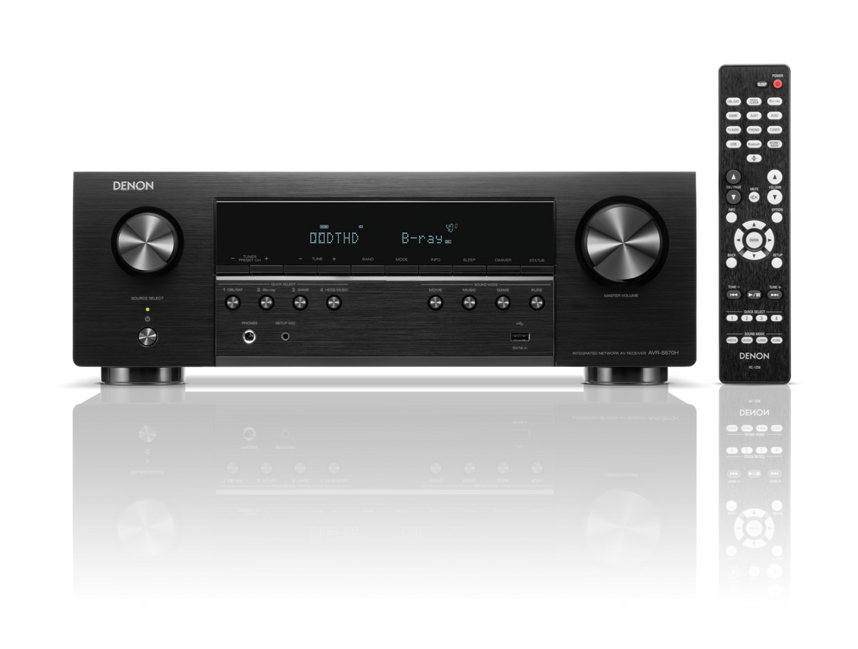 Denon AVR-S670H (5.2 Ch. 75W 8K)