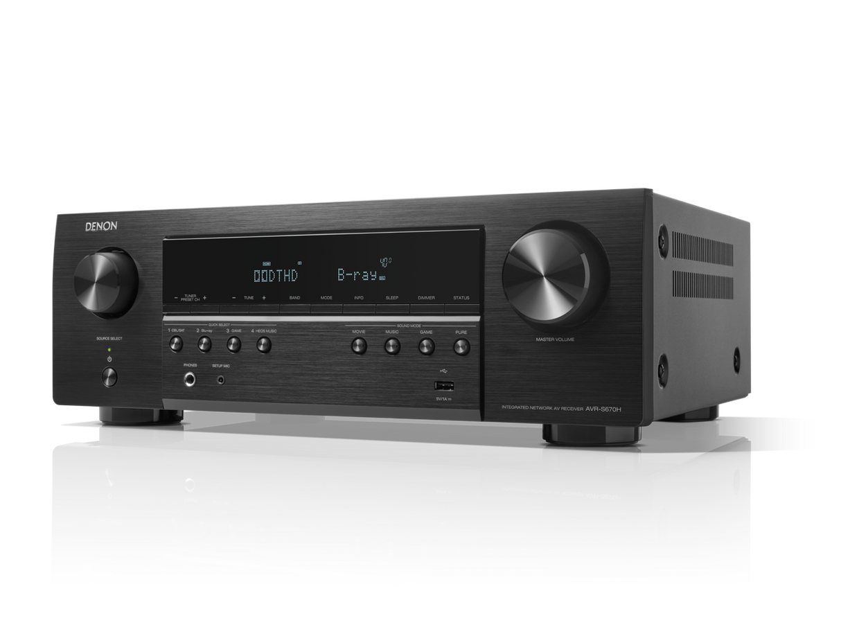 Denon AVR-S670H (5.2 Ch. 75W 8K)