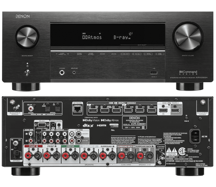 Denon AVR-X2800H (7.2 Ch. 95W 8K)