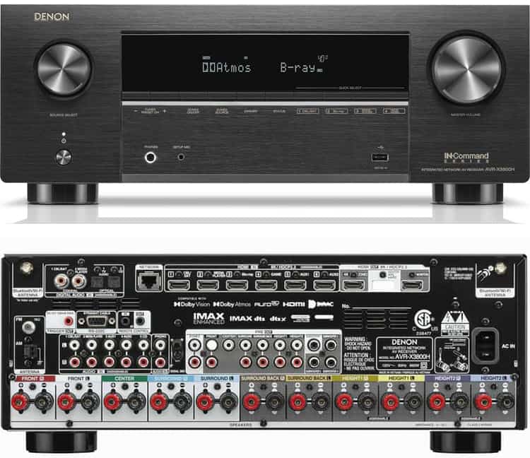 Denon AVR-X3800H (9.4 Ch. 105W 8K) – Rogersound Labs