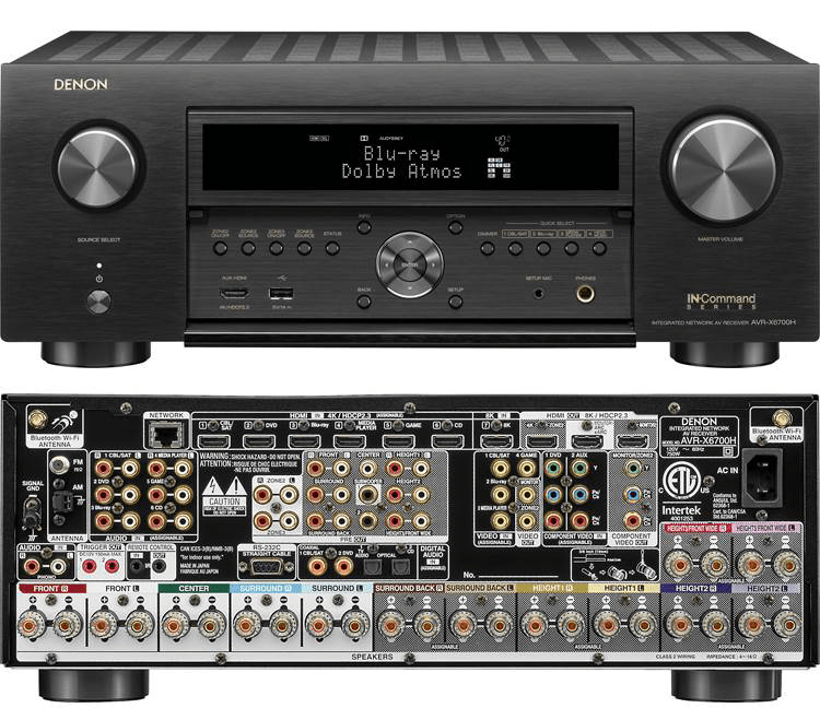 Denon AVR-X6700H (11.4 Ch. 140W 8K)