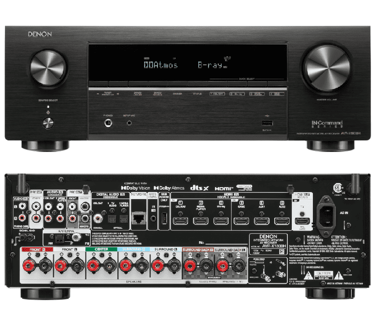 Denon AVR-X1800H (7.2 Ch. 80W 8K)