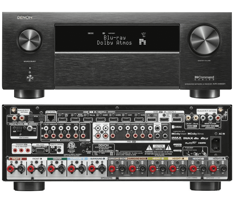 Denon AVR-X4800H (9.4 Ch. 125W 8K)